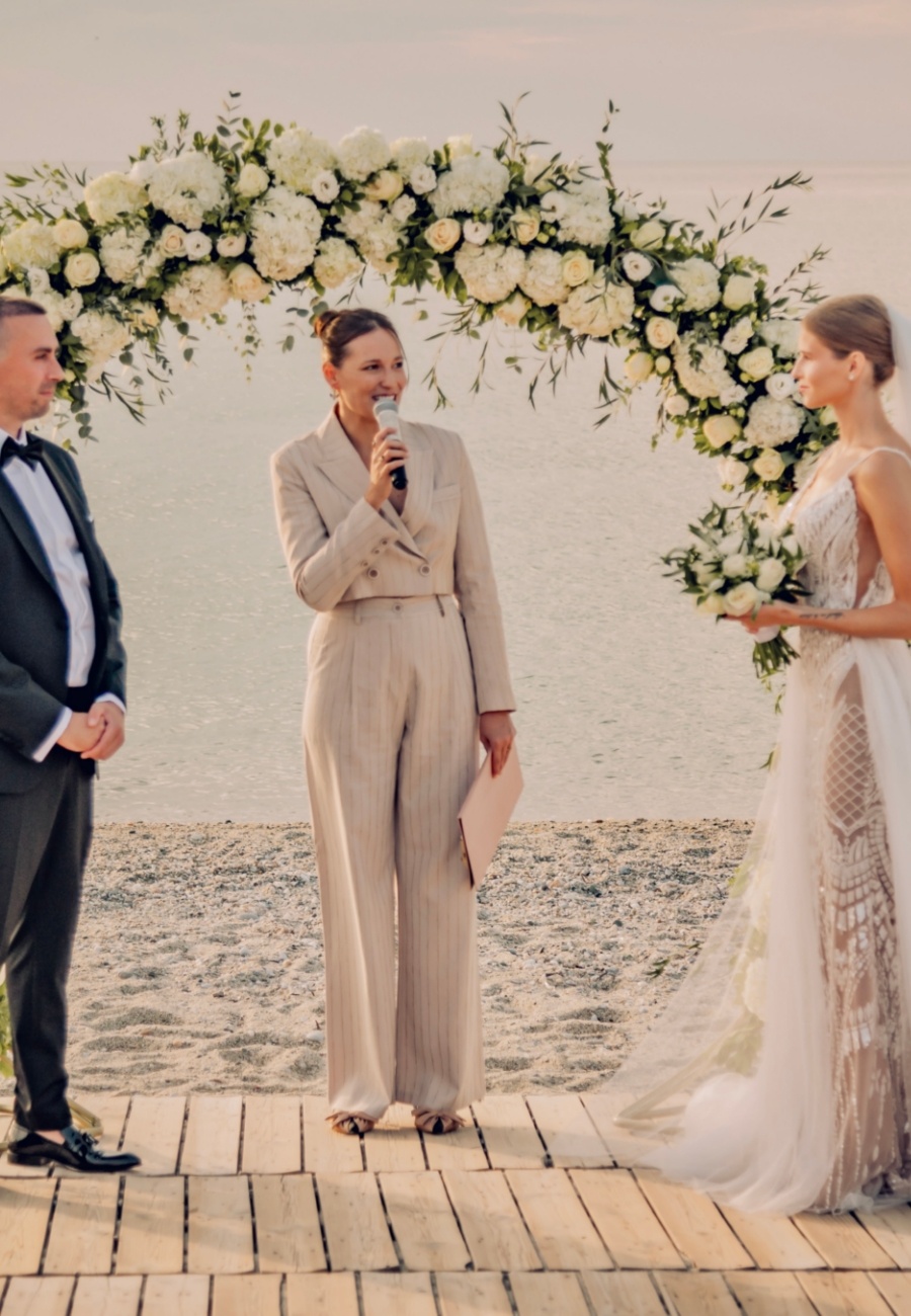 Wedding ceremony in Russian and wedding planning services in Halkidiki, Greece